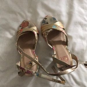 Pretty Little Thing Yellow Chunky Heels